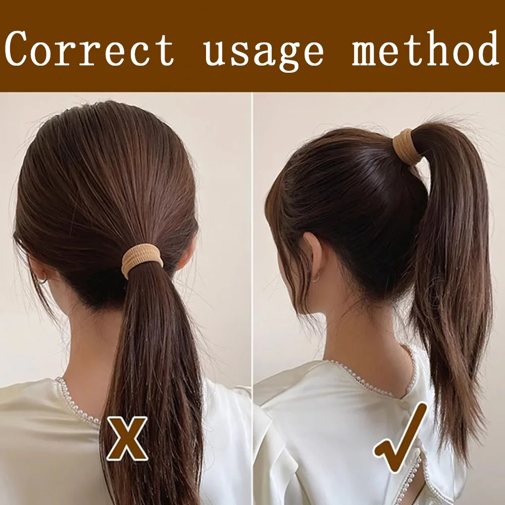 5/10 colores mezclados alta elasticidad grueso versátil Simple Scrunchies estilo de moda coreana amigable con el cabello mujer lazos para el cabello cuerda para el cabello