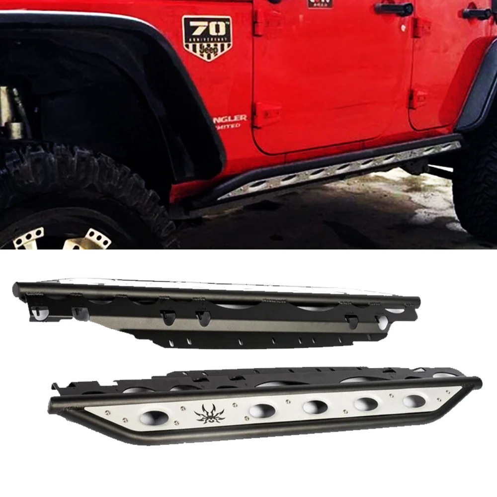 

J070 паук боковые ступени для 4 дверей jeep wrangler JK алюминиевый сплав для jeep JK для wrangler 2007-2017 2 шт.