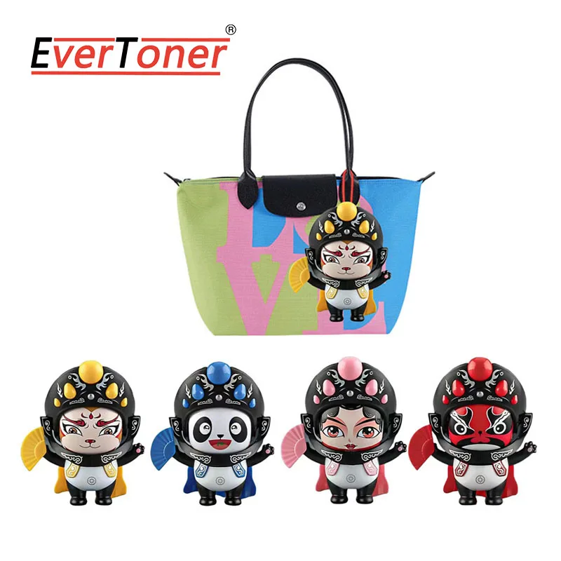 EverToner Creative Sichuan Opera Face Changing Doll Chinese Opera Face  bag accessories