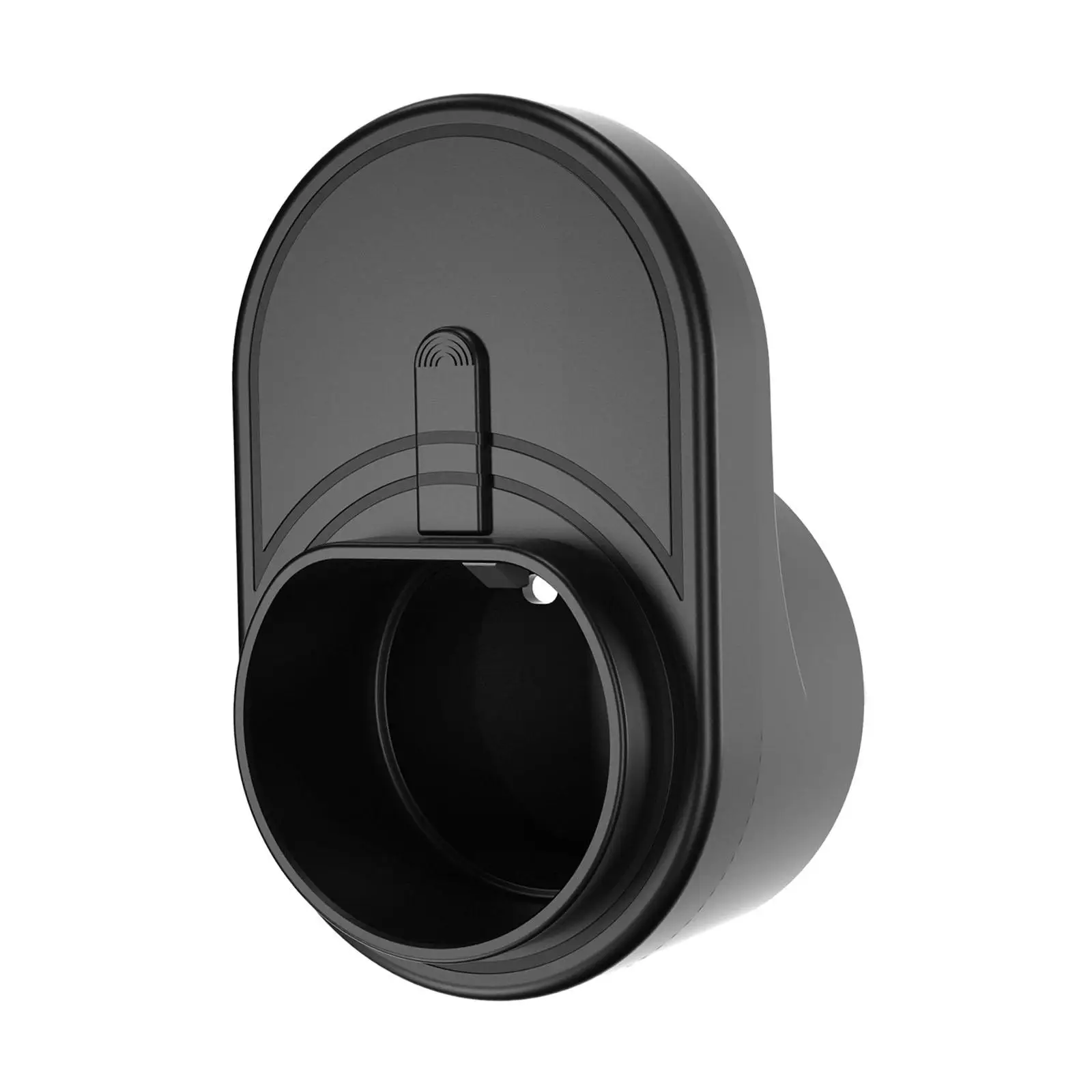 Durable EV Charger Wall Mount Holder Black PC Material Charging Cable Organizer Bracket for Electric Vehicles