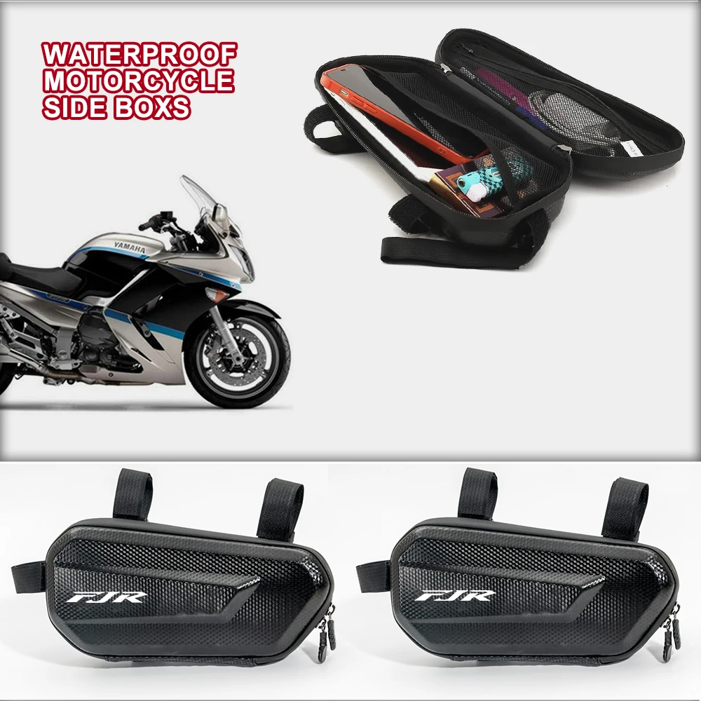 Handlebar Bag Motorcycle Waterproof Phone Storage Bag Accessories For YAMAHA FJR 1300 FJR1300 FJR1200 FAZER NIKEN GT XJ6 XJR