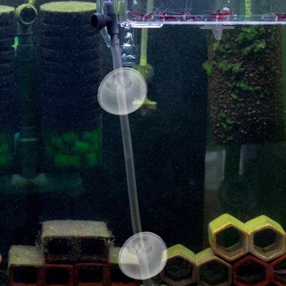 

30pcs Aquarium Suction Cup Tube Clips Fish Oxygen Tubes Holders Tank Hose Clamps Clear Airline Tubing Fixing Accessories For