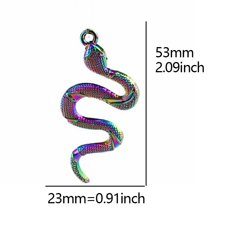 4pcs Snake Butterfly Dragonfly Charms Animal Horse Lizard Spider Bat Charm Pendant for Jewelry Making DIY Necklace Accessories