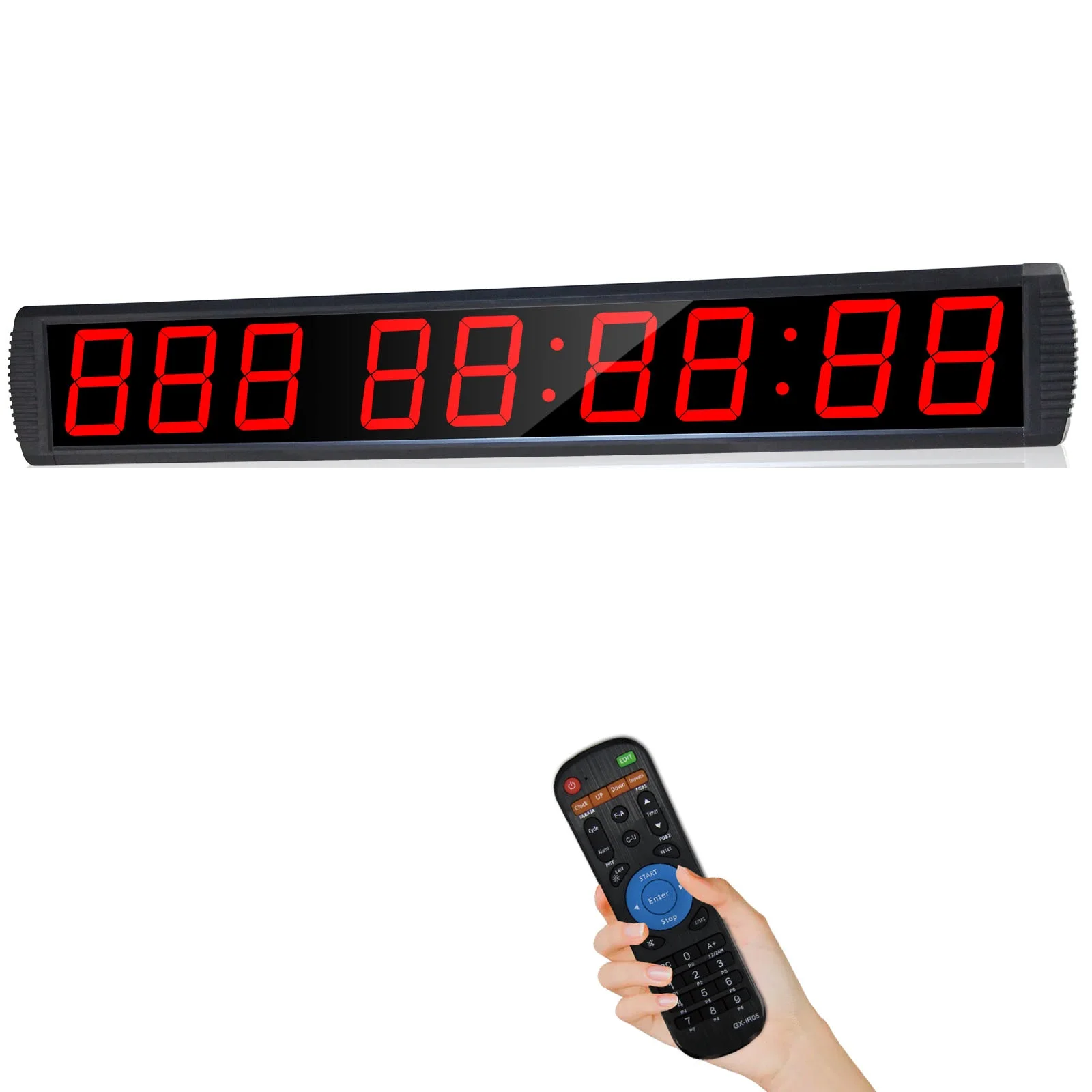 GANXIN Large 4 Inch 9 Digits Digital Event Timer 999 Days Hours Mins Secs Display Indoor LED Countdown Clock With Remote Control