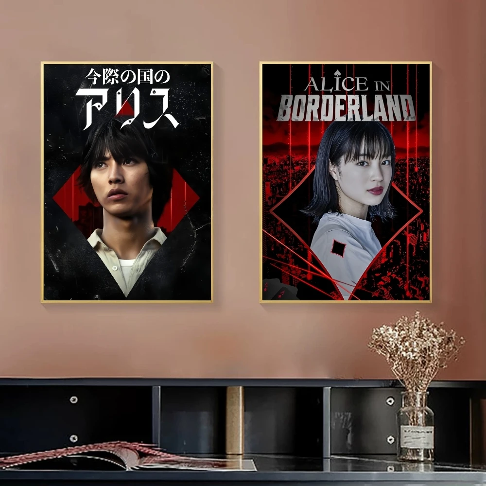 Hot TV A-Alice In Borderland Painting Calligraphy Canvas Poster Bedroom Living Room bar Hallway House interior Wall Decor