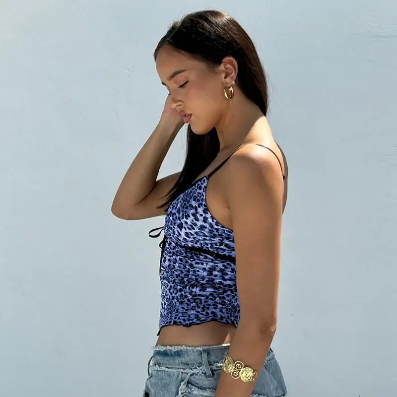 

Tank Tops Casual Women Chiffon Retro Backless Multi-Color Stretchy Slant Vintage Throwback Nostalgic Classic Old School Y2K 90S