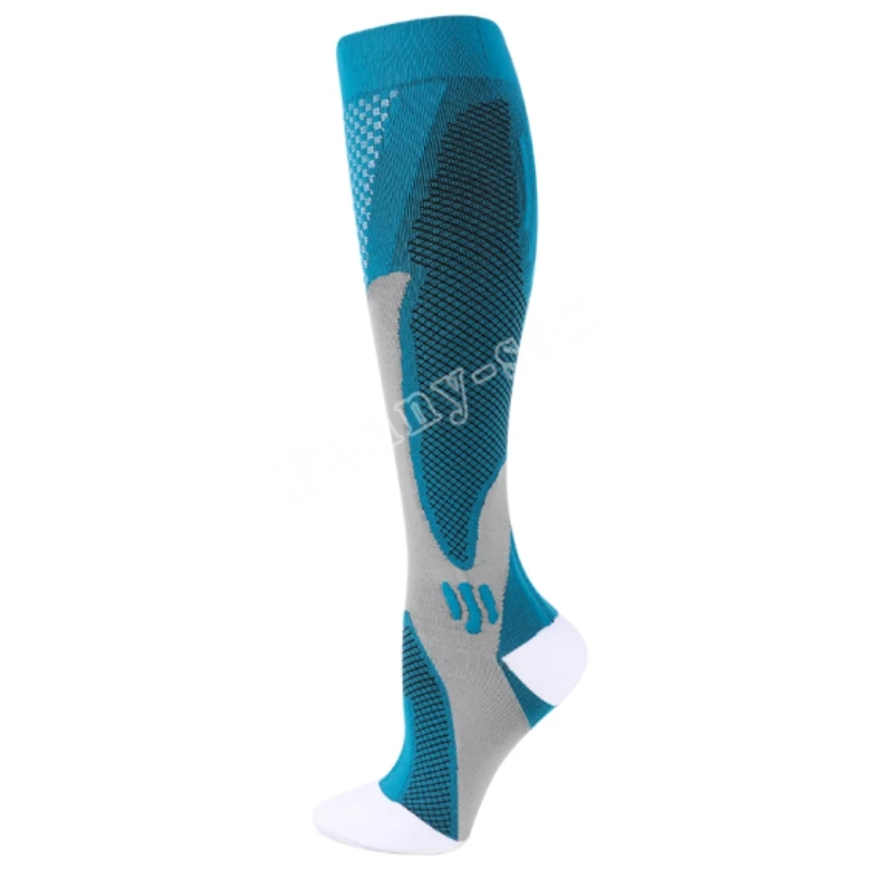 

Nylon Sports Compression Stockings Diverse Styles Moisture Wicking Relieve Calf Fatigue Compression Socks Unisex 15-20 mmHg