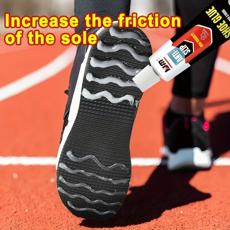 

KJM 40g Anti-Slip Shoe Sole Rubber: Heavy-Duty Grip Adhesive – Sneakers/Boots/Athletic Shoes, Outdoor Upgrade, Prolongs Lifespan