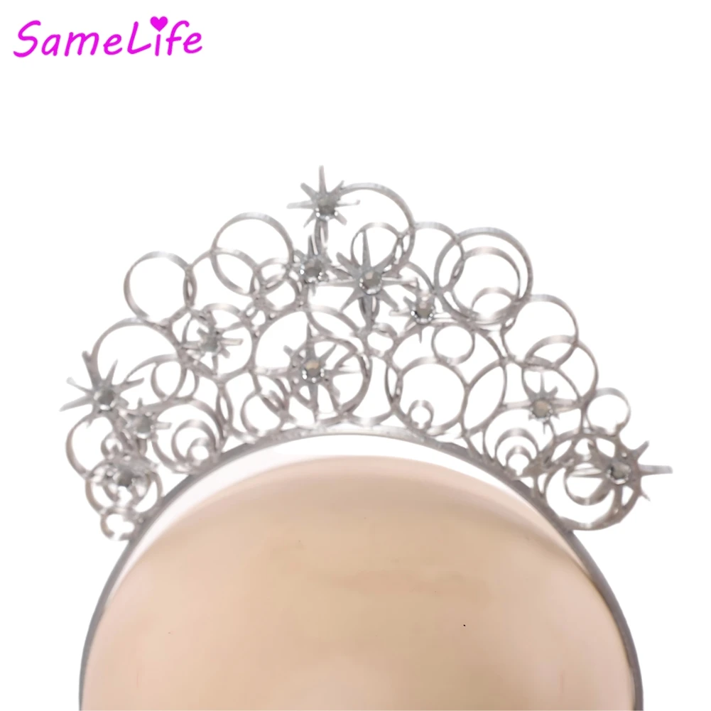 الشريرة 2 غليندا عقال للرأس على شكل تاج تأثيري الخيال الأميرة هيرباند 2025 الفيلم زي تمويه إكسسوارات الشعر هالوين النساء #6