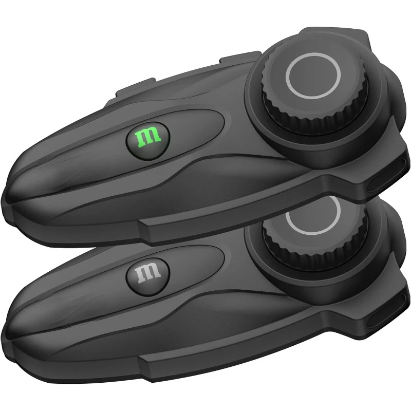 X10 10 Riders Group Mesh Motorcycle Intercom, 3000m Motorcycle Bluetooth Headset V5.3 with Audio Multitasking