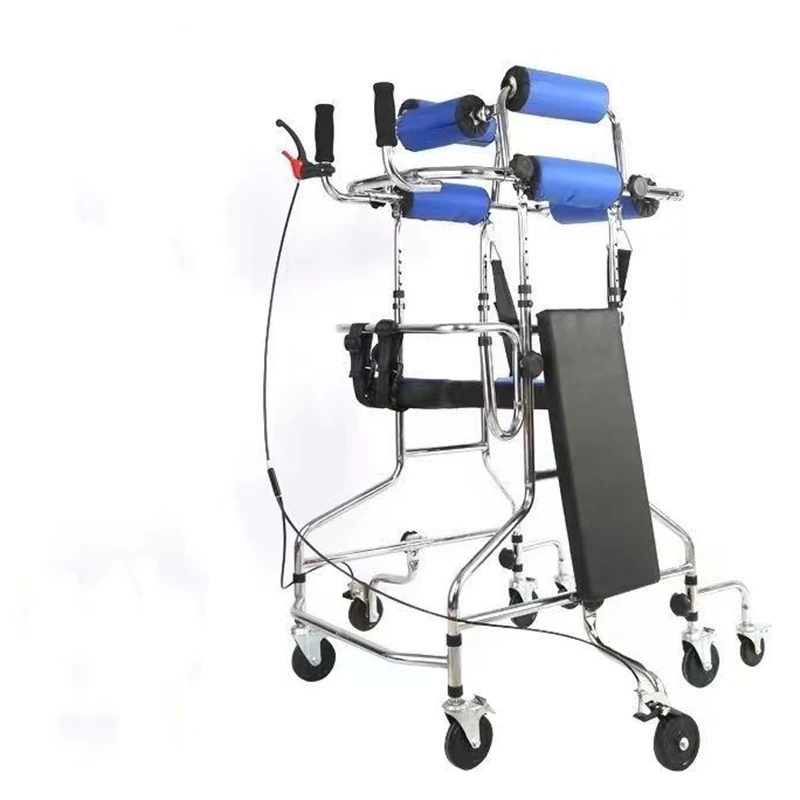 8 wheels Walker Assist Walking Rehabilitation Device Walker lower limb Walking Standing Frame For Elderly Stroke Hemiplegia Walk