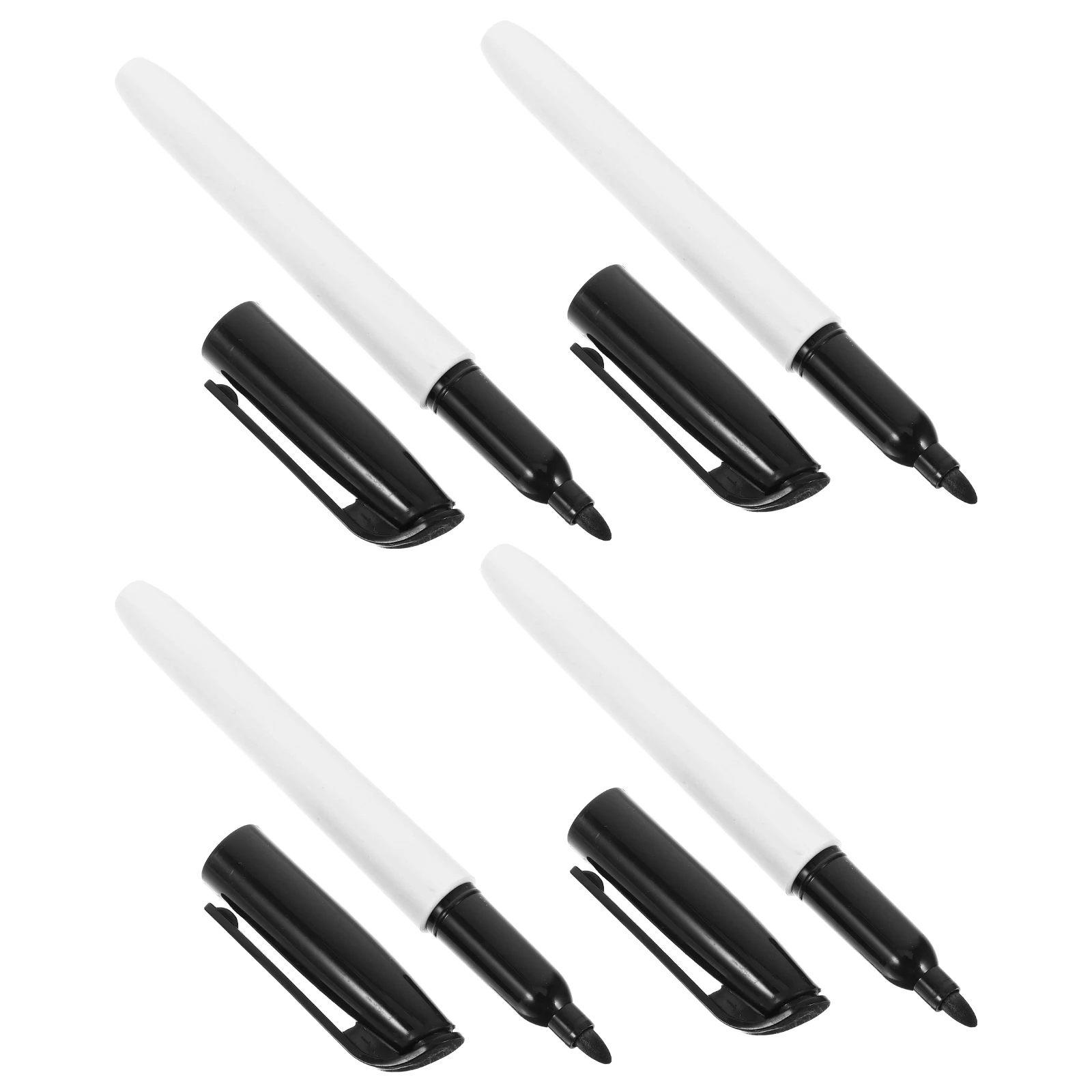 

4 Pcs Writable Wet Pen Chisel Tip Dry Erase Marker Plastic Chalk Markers for Glass