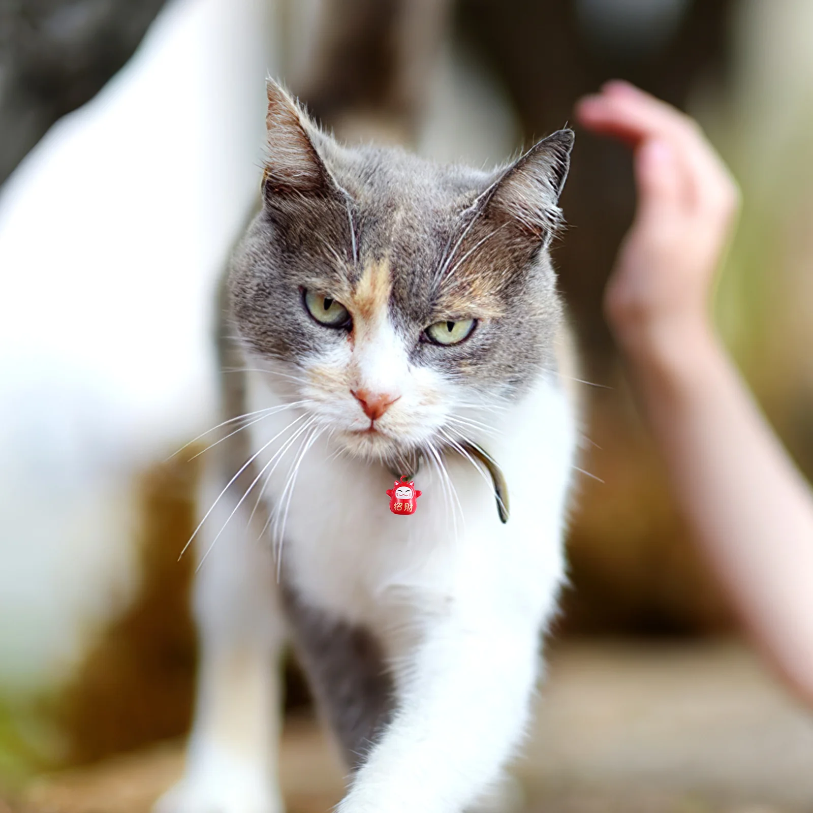 

18Pcs Premium Cat-Shaped Bell Charms Enamel Design Japanese Inspired for DIY Pet Collar Pendant Craft Decoration Gift Idea