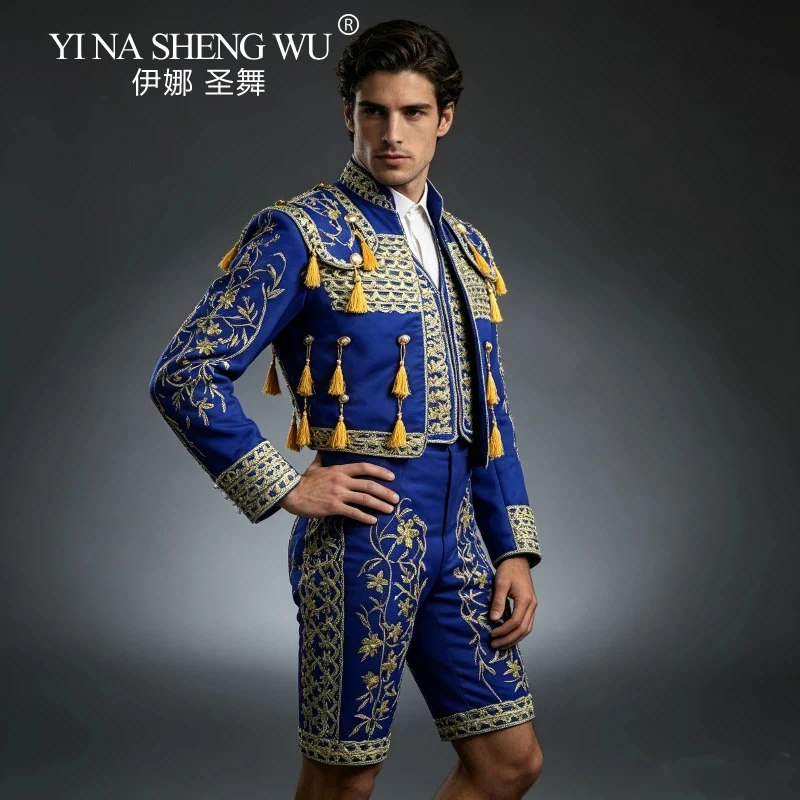 Adult Men Spanish Matador Spain Bullfighter Party Costumes Theater Costume For Stage Performance Masquerade Halloween