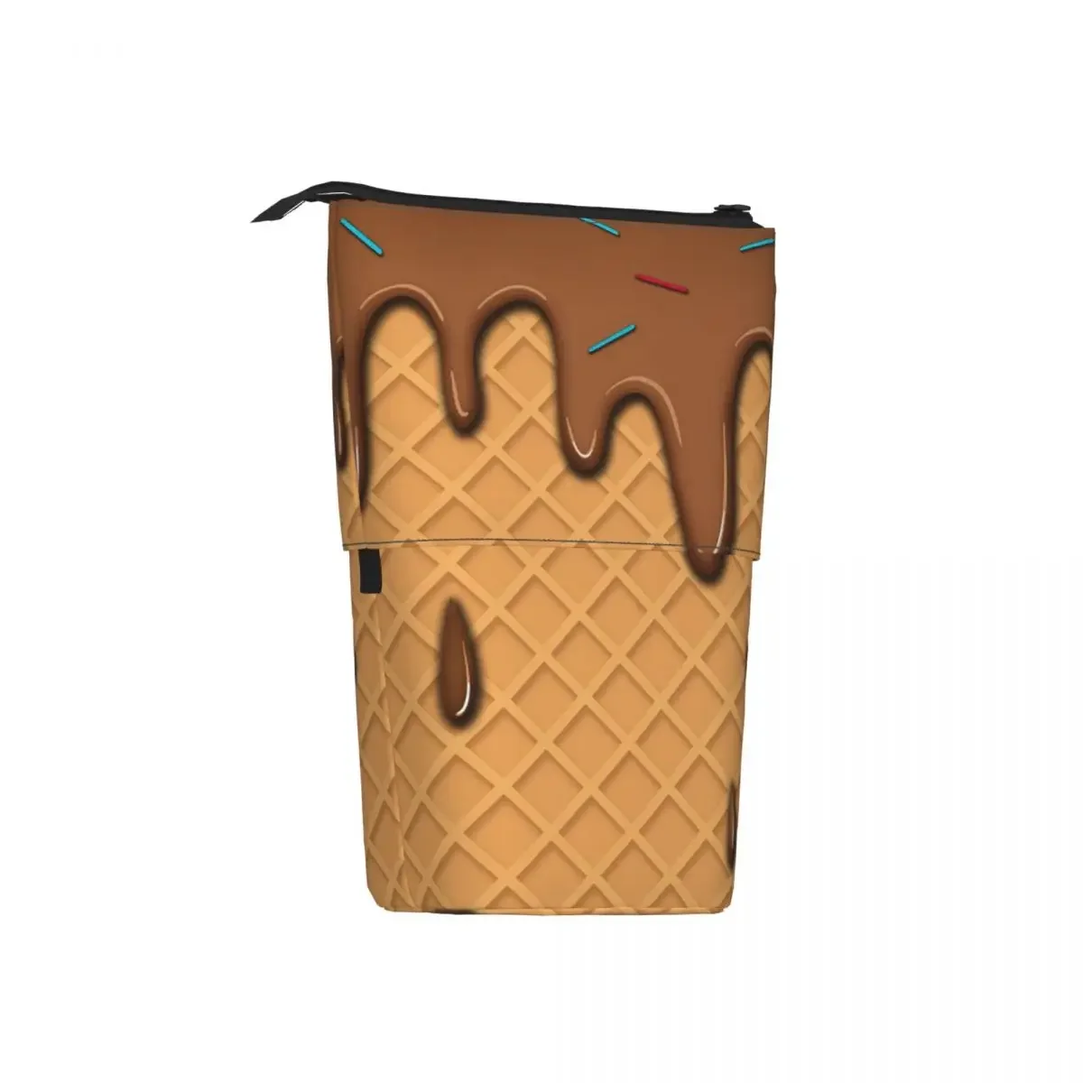 Strawberry Ice Cream Reversible Pencil Cases Pen Holder Storage  Big Capacity Pen Box Pencil Bag for Boy Girl School