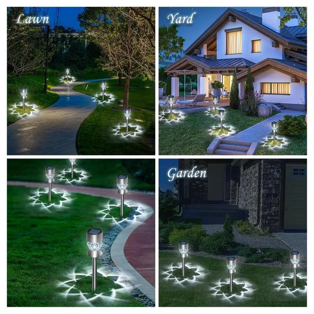 

Solar Garden Light Waterproof Solar Garden Light Enhance Garden's with 10 Super Bright Solar-powered Pathway Lights Waterproof