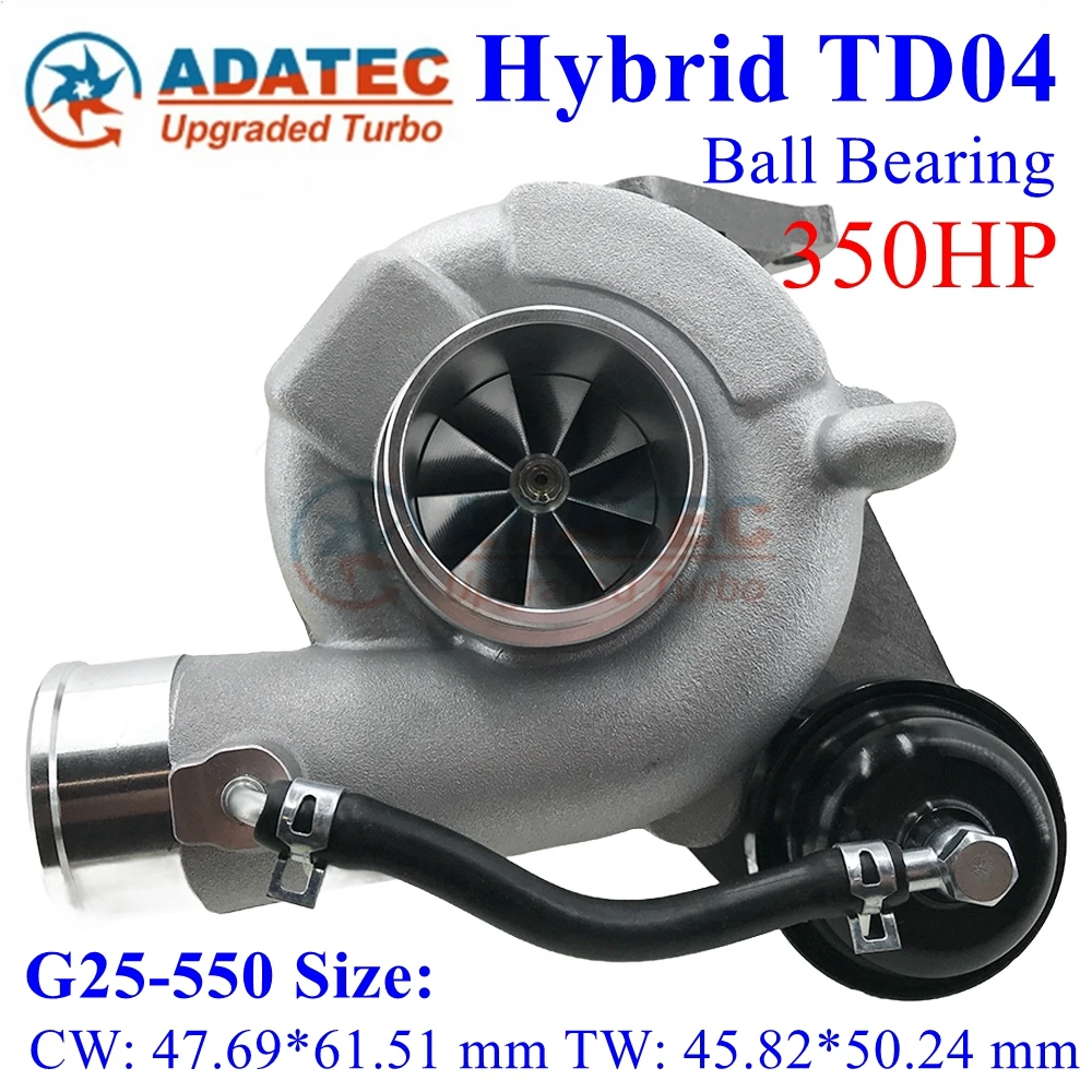 49477-04000 49U77-04000 Hybrid TD04 G25-550 Ball Bearing Turbocharger 14411-AA710 Upgrade Turbo for 2008-11 Impreza WRX GT with