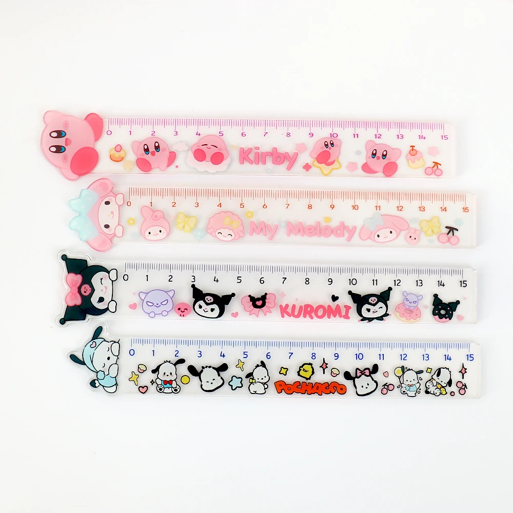 Règle mignonne de 15cm, fournitures scolaires, accessoires Kawaii, outil de dessin, fournitures scolaires, fournitures scolaires coréennes