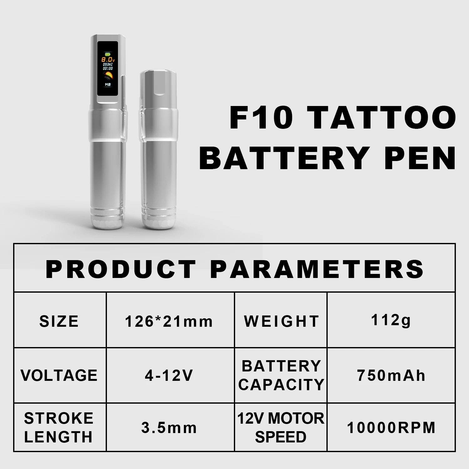 Professional Tattoo Pen Machines with Battery 2000mah F6 Tattoo Guns Brushless Motor Rotary Wireless Tattoo Machine For Tattoo