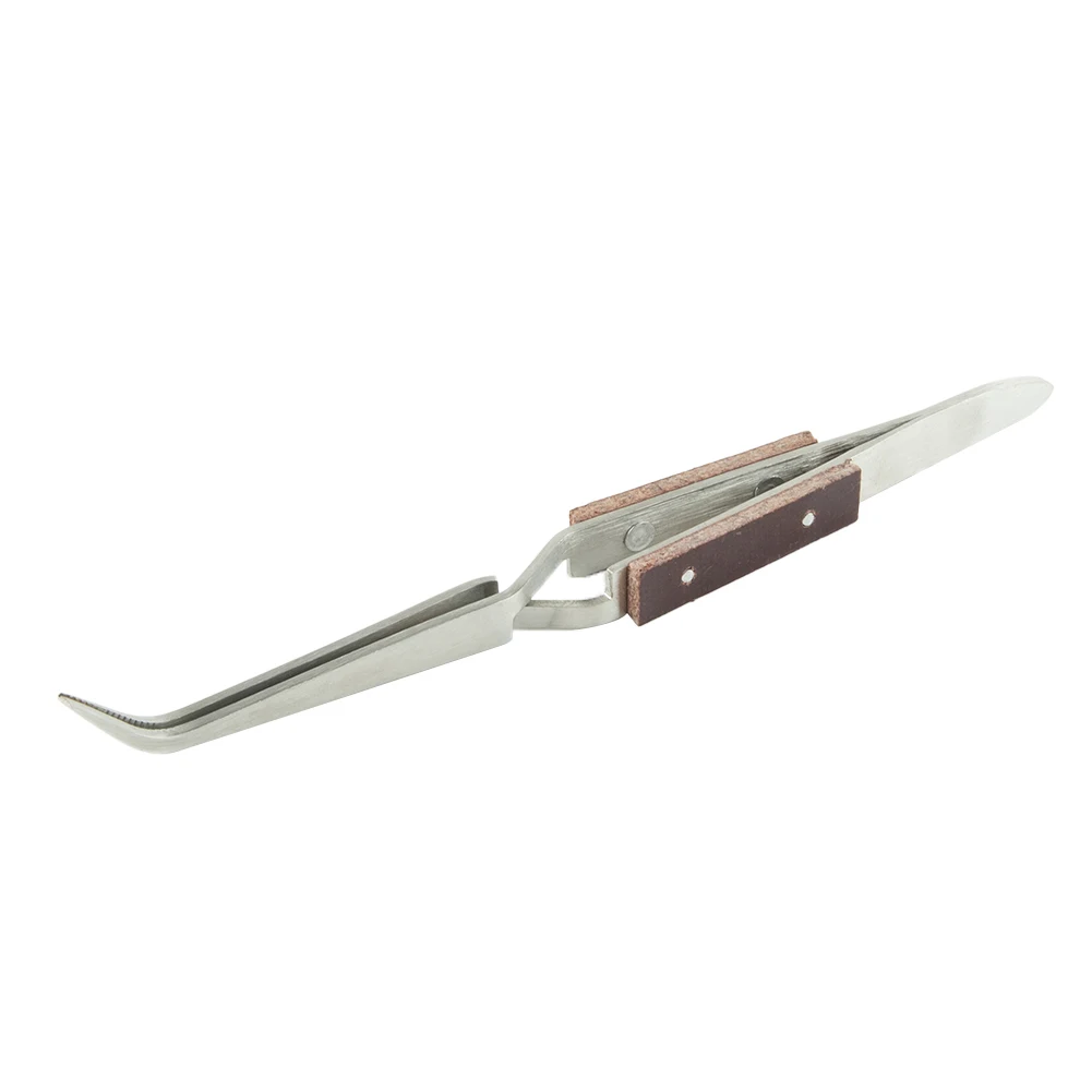 Craft Tweezer Tweezer Straight/Curved Cross-Locking Tweezer Hand Tool Stainless Steel Craft Tools High Quality