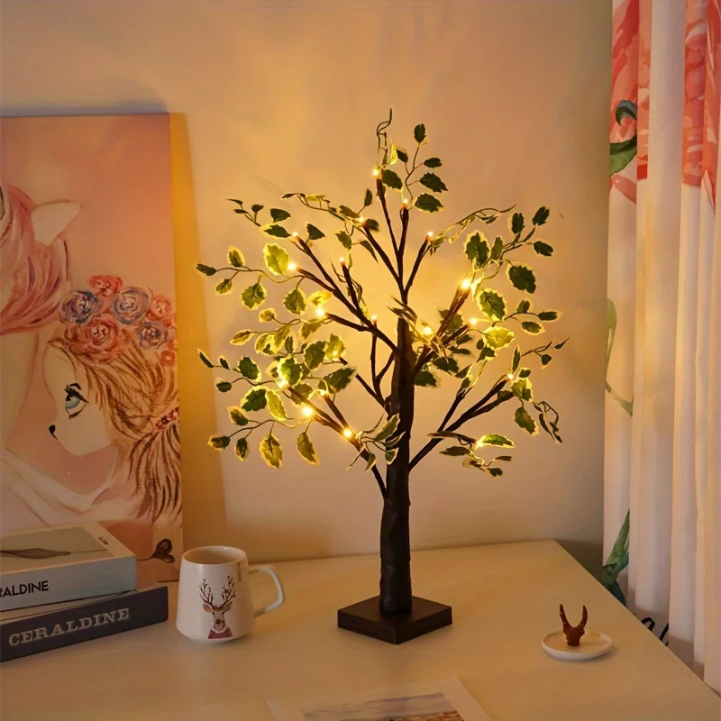 Imagem -03 - Led Lighting Tree Lamp para Party Scene Holiday Decor Shape Abajur para Casa Escritório Decoração de Sala 23.62