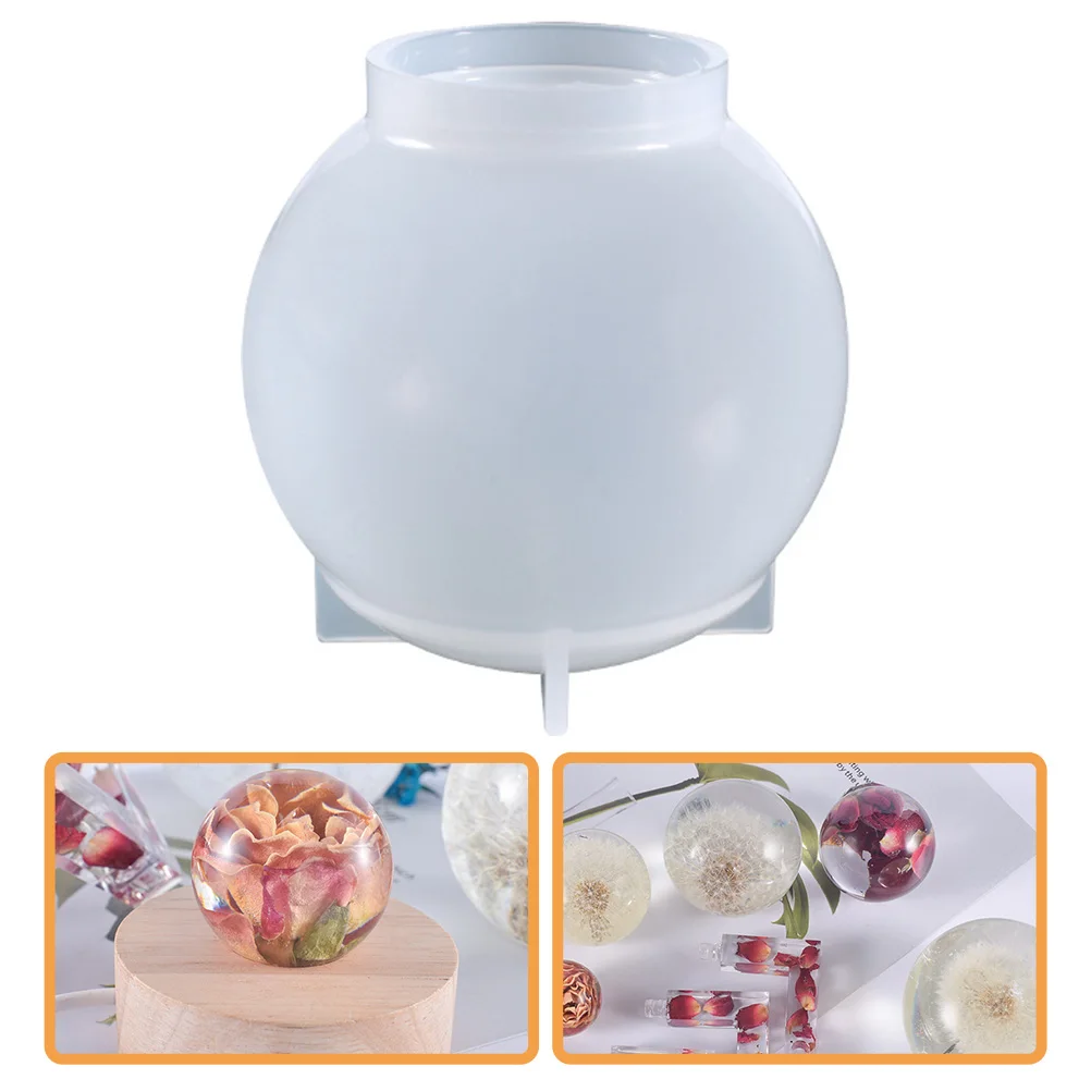 

1PC 80mm Silicone Crystal Ball Mold Reusable Sphere DIY Craft Resin Decoration Transparent Globe Molds Flexible Durable Epoxy