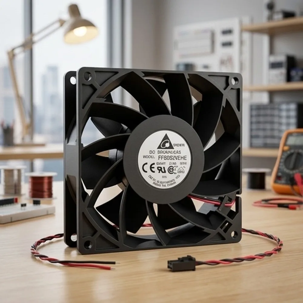 

For Delta FFB9024EHE 24V 0.75A 9cm 2-Wire Cooling Fan