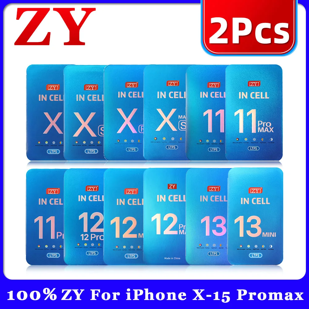 2Pcs ZY incell For iPhone 11 X XR XS MAX LCD Display Touch Screen Digitizer Assembly Replacement For iPhone 13 Pro 14 15Plus LCD 44 sold60,701.9567,455.11Save 6,753.16-10%1000Speeder StoreSee previewS