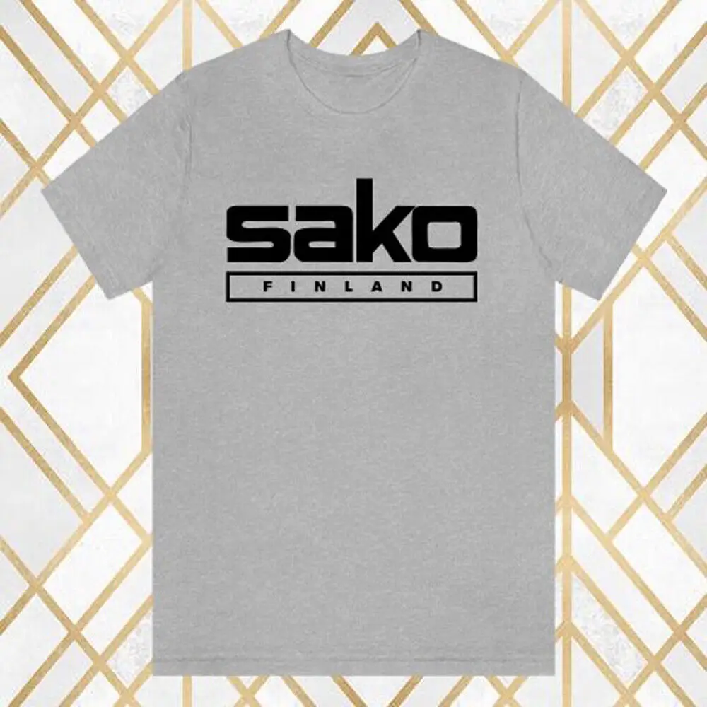 SAKO Finland Riffle Firearms Men's Gray T Shirt Size S 3XL