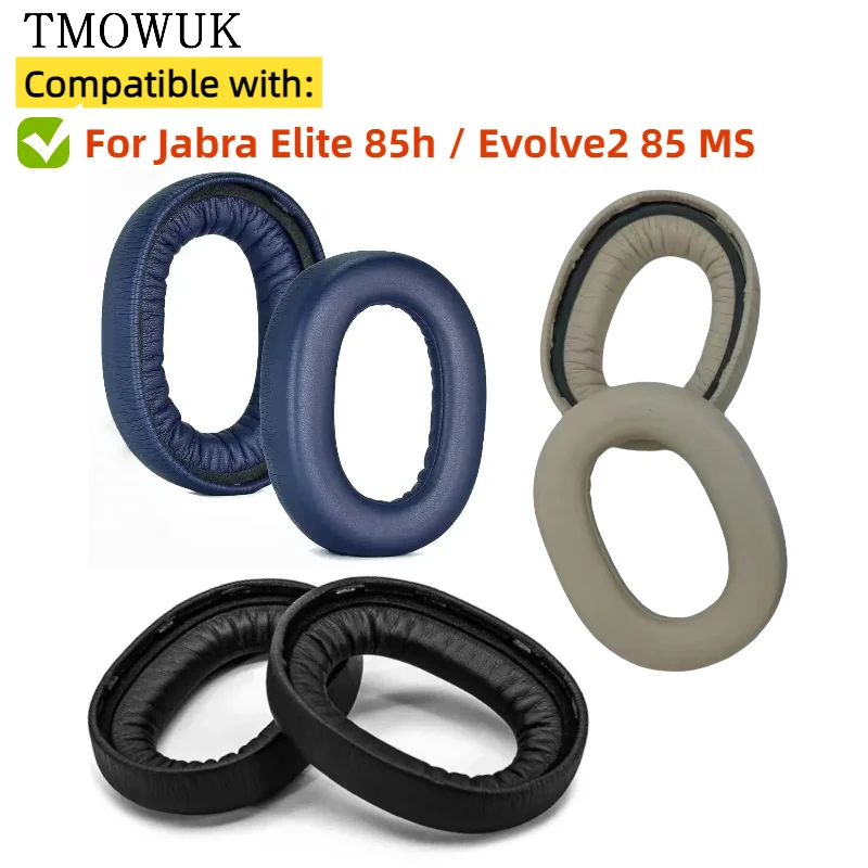 

TMOWUK Replacement Earpads for Jabra Elite 85h / Evolve2 85 Headphones Leather Earmuffs
