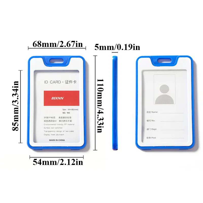 Plastic Work Card Cover Student Access Card Protective Cover Employee's Work Sign Wholesale Of Conference Card Sets Lanyards
