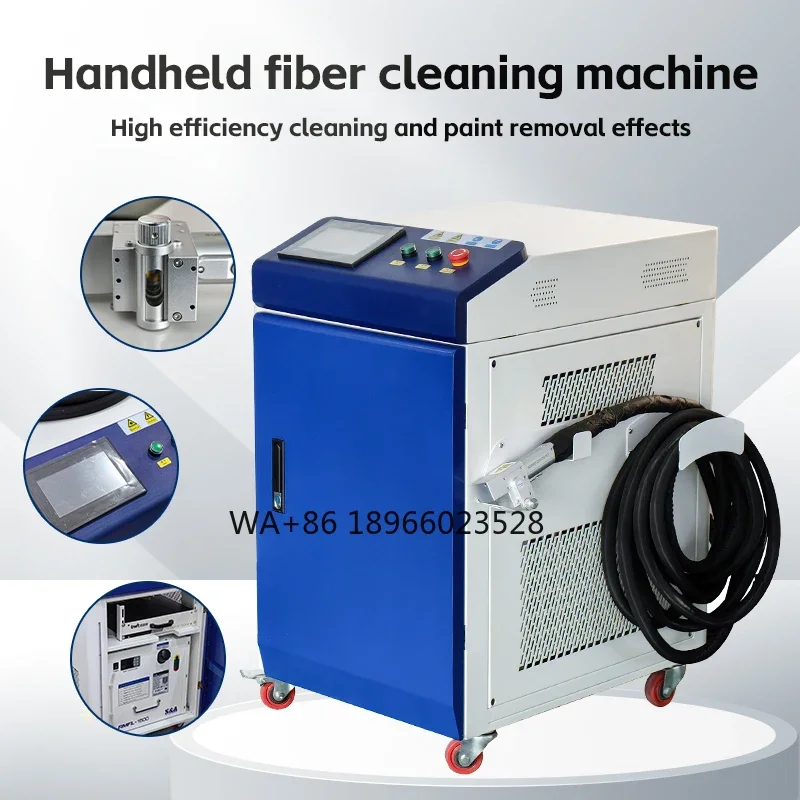 High Power 1000W 2000W 3000W Handheld CW Cleaner  infrared  Cleaning Machine Metal Rust Removal Car Parts Cleaning Fiber Cleaner