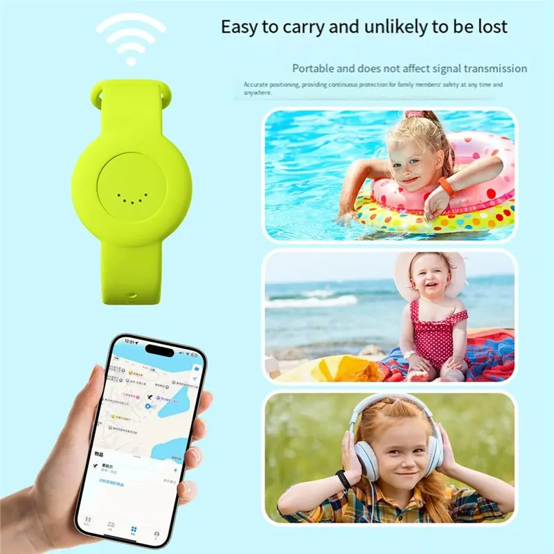 ABZZ-Global GPS Tracker Smart Anti-Lost Locator Wristband B