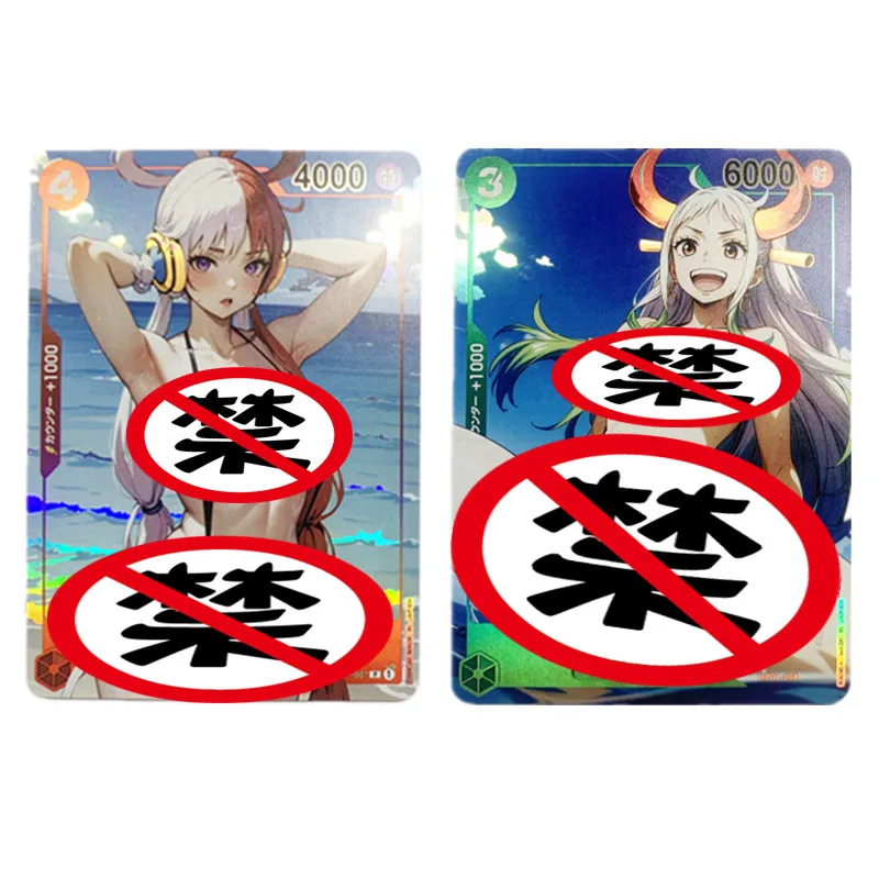 

2Pcs/set Anime One Piece Diy OPCG Uta Yamato Sexy Nude Card Heroine ACG Classic Game Hobby Toy Gift Collection Card