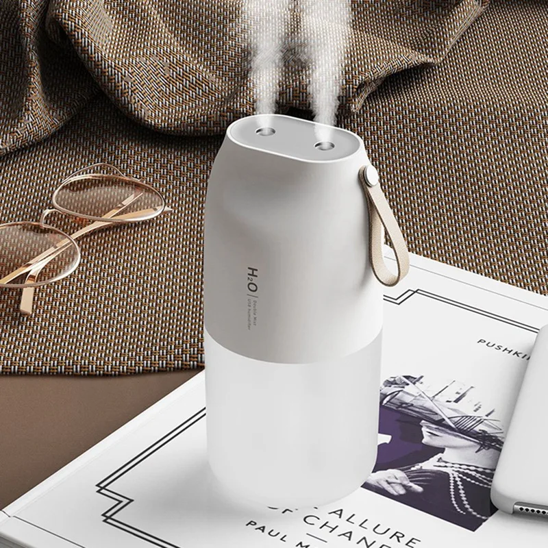 Diffusore dell'umidificatore dell'aria senza fili umidificatore ricaricabile del creatore della foschia del diffusore dell'olio essenziale del doppio ugello