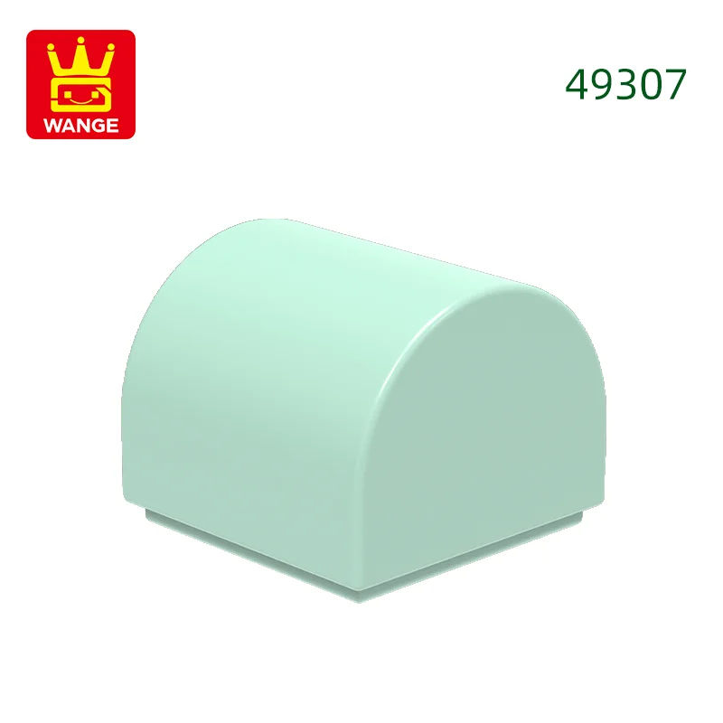 416 stks/partij 49307 1x1x2/3 Dubbele Gebogen Top Bouwstenen MOC Helling Accessoires Compatibel met baksteen Kinderen Speelgoed Geschenkdoos