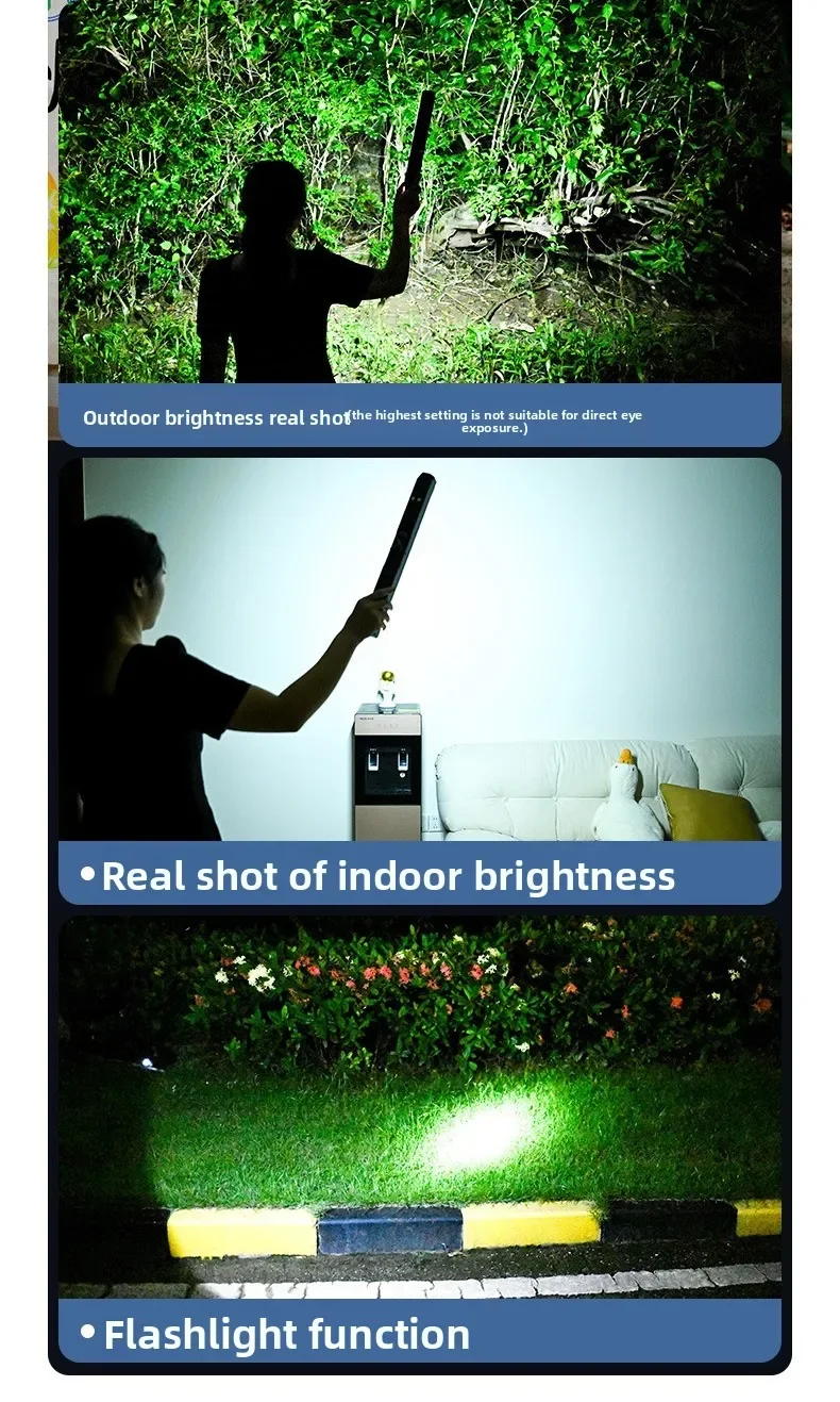 High Power Magnetic LED Light Bar 2026 New Portable USB Rechargeable Work Light 3 Modes IP66 Waterproof Emergency Power Bank