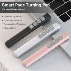 Wireless Presenter Remote Control 2.4GHz USB Projector Page Turning Pen For PPT Powerpoint Presentation Pointer Slide Advancer