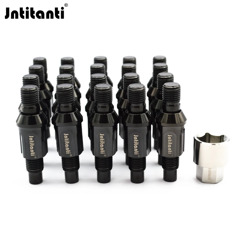 Jntitanti wheel stud conversion kits M14*1.25Factory racing parts Gr.5 titanium anti-theft stud for BMW MINI Rolls-royces racing