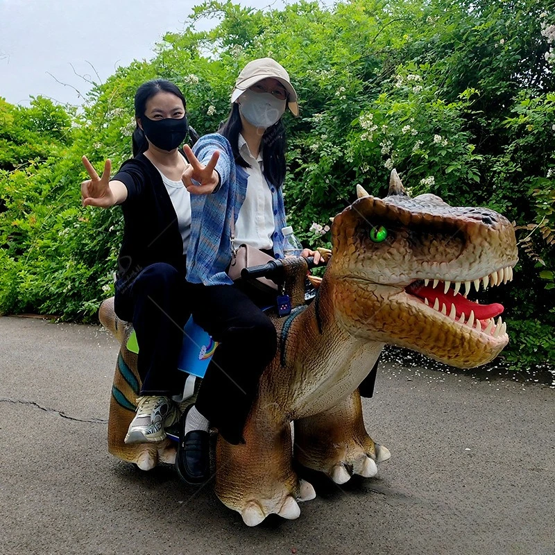 Children's riding dinosaur battery car parent-child interactive trolley dinosaur electric bicycle