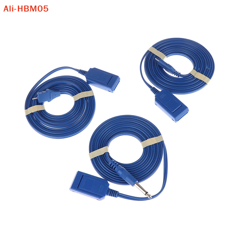 (HB05)Electrode Plate Adapter Cable Negative Plate Connecting Cable 2.0mm 6.3mm Plug For Disposable Bipolar Monopolar Plate