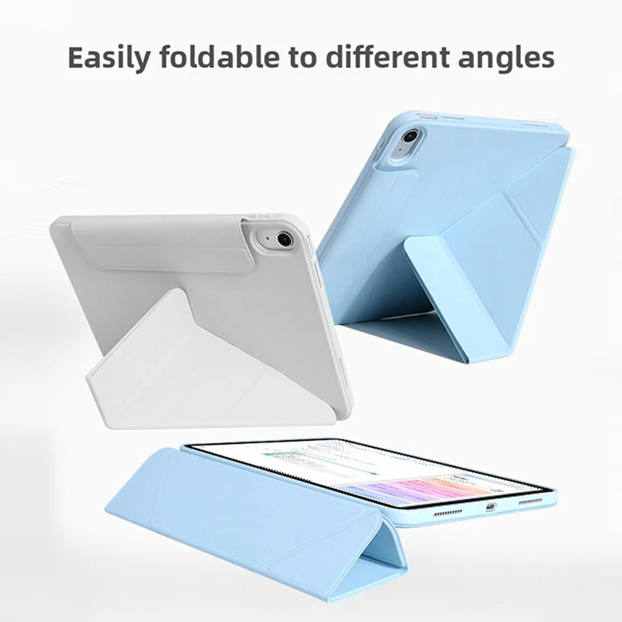 

For iPad A16 11th 2025(A3355)iPad 10th Generation 2022 10.9inch Y&Tri-folding Stand Smart Tablet Cases with Pen Holder