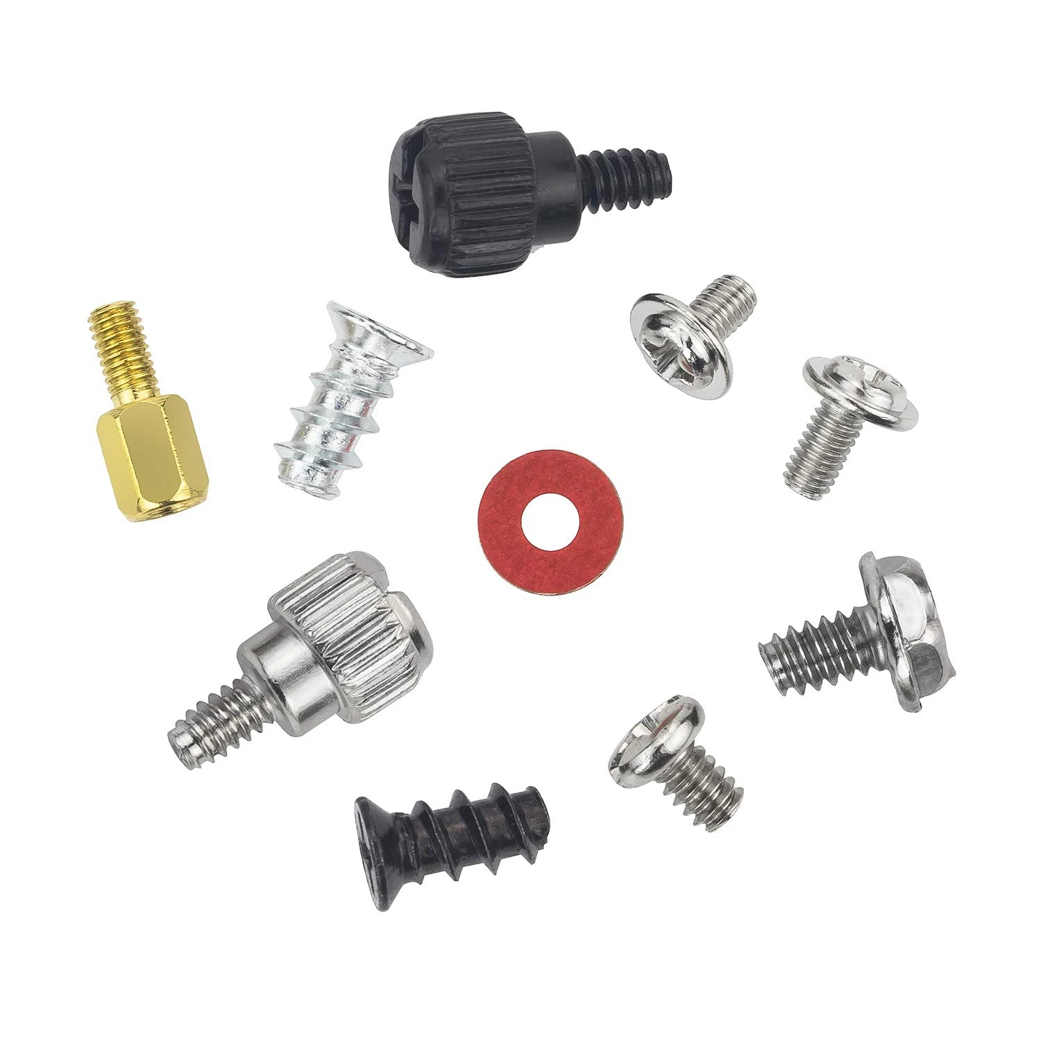 ABKL-330Pcs DIY Motherboard PC Personal Computer Assemble Case Fan Hand Screw Bolt Standoff Washer Set Assortment Kit