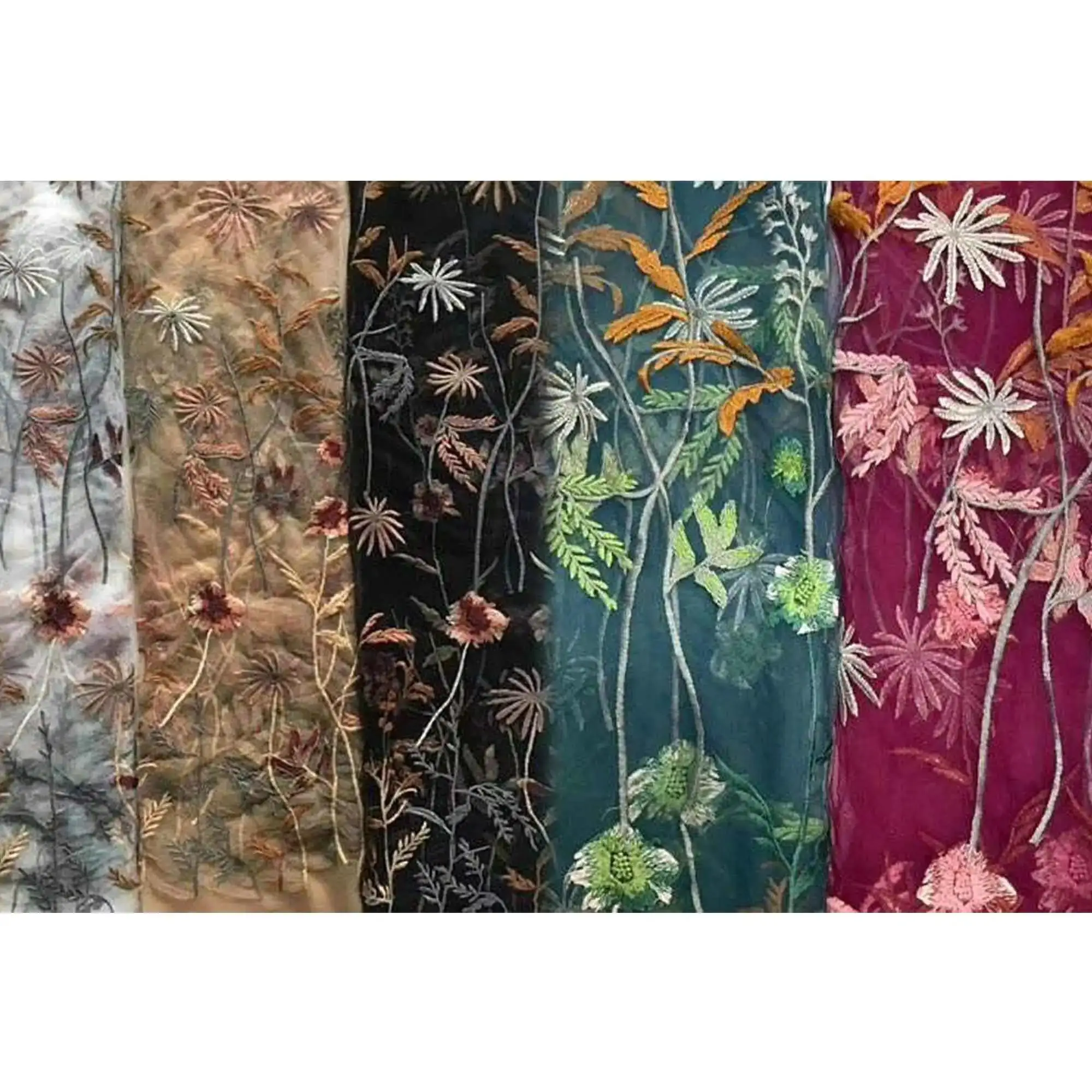 Don&Judy チュール刺繍ガウンドレス マタニティ写真撮影セッション写真ドレス 小道具 取り外し可能なライナー付き