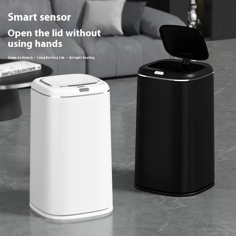 35/40L Kitchen Smart Trash Can Large Capacity Automatic Sensor Waste Garbage Bin Dustbin Electric Touchless Wastebasket