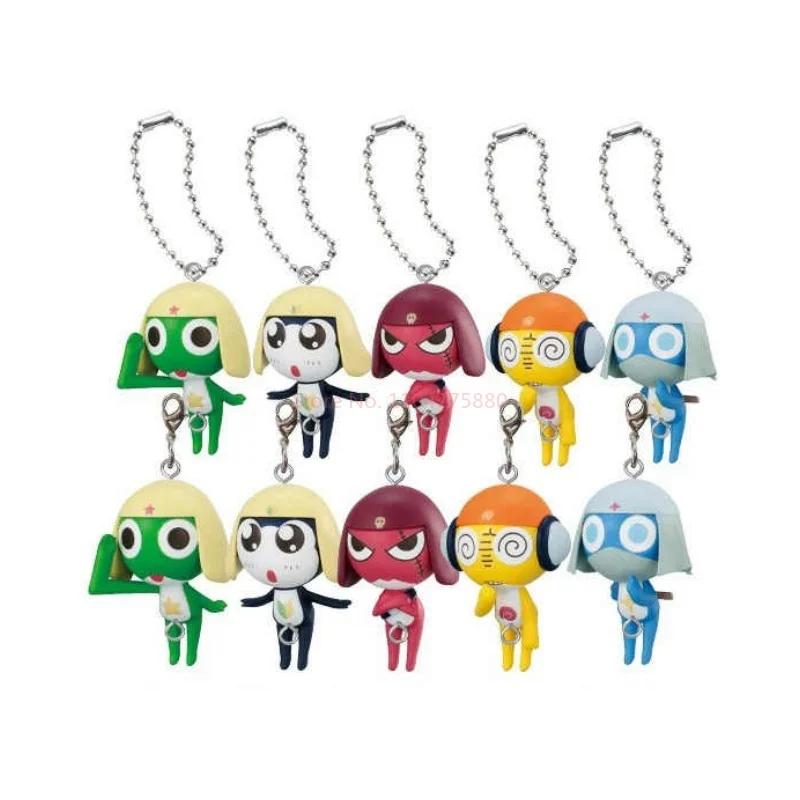 الجديد في المخزون بانداي غاشا الرقيب كيرورو الشكل لطيف على ظهره تزيين مُثبت حلية جمع سلسلة هدايا عيد الميلاد اللعب