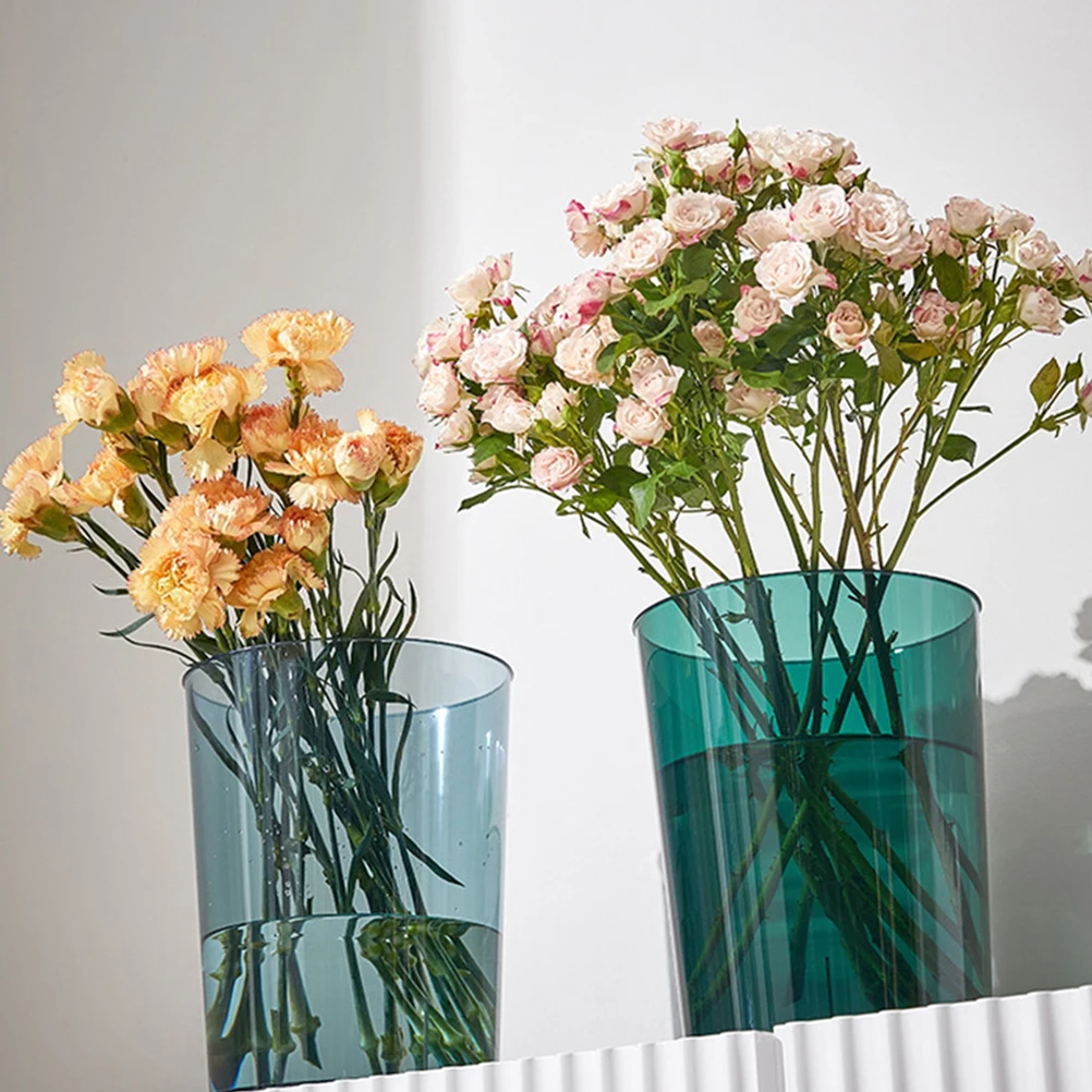 

Anti-fall Flower Bucket Storage for Home Plants Transparent Baskets Floral Buckets Shower Pencil