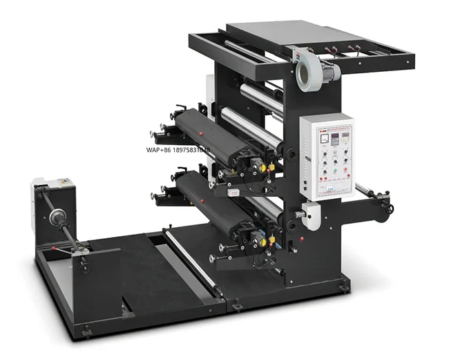 2 Color Plastic Film Flexographic Printing Machine