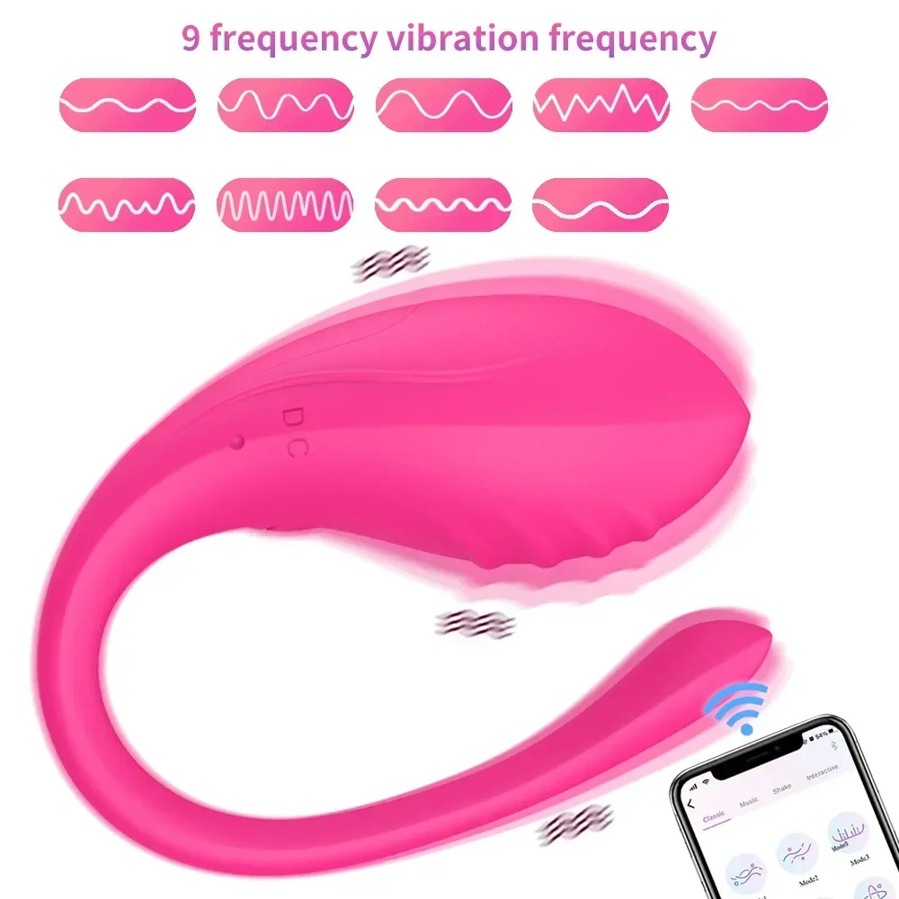 APP Controlled Vaginal Vibrators G Spot 9 Speed Anal Vibrating Egg Massager Wearable Stimulator Adult Sex Toys for Couples Women