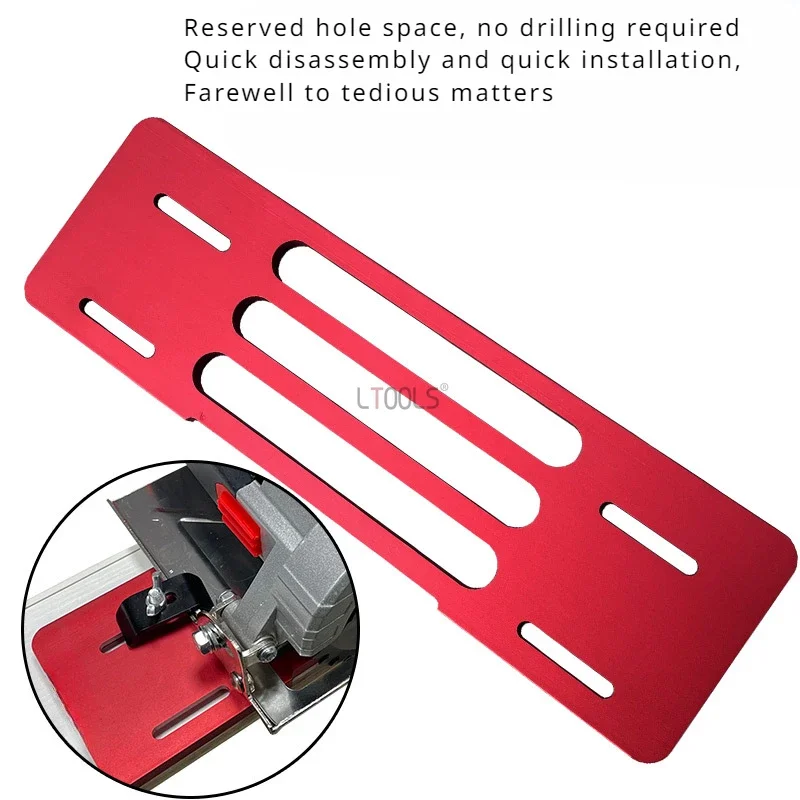 

Aluminum Alloy Cutting Machine Base Non Punching Bottom Plate Hand-held Saw Marble Machine Electric Wood Board Cutting Tools DIY